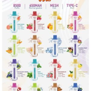 魅嗨 MEHA VBar 小白條一次性 (8500口 拋棄式電子煙) (便攜款)